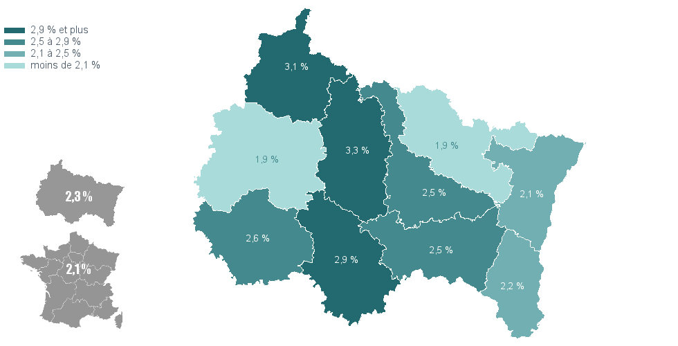 Carte choroplthe de chorovarb