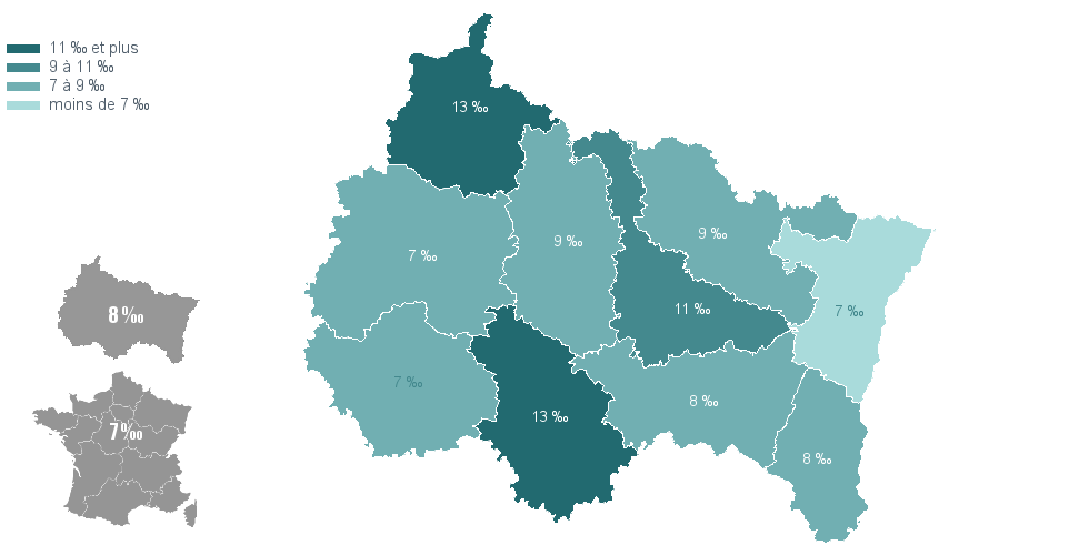 Carte choroplthe de chorovarb