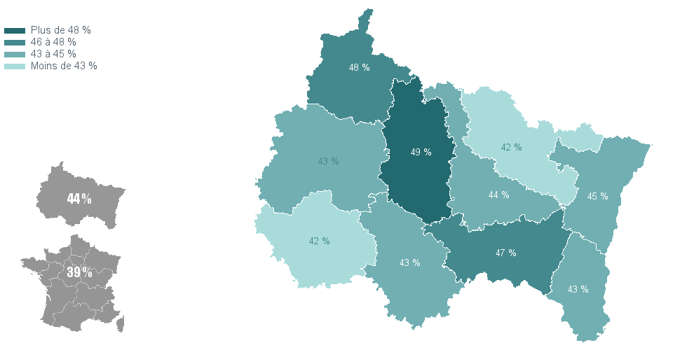 Carte choroplthe de chorovarb