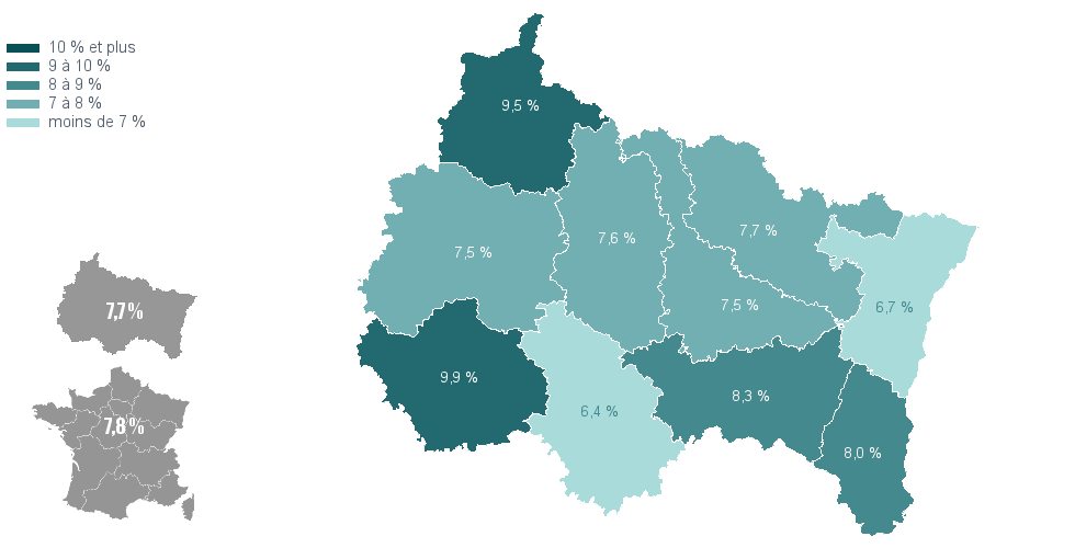 Carte choroplthe de chorovarb