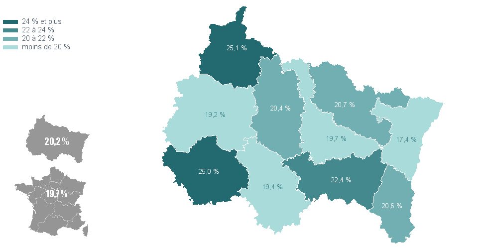 Carte choroplthe de chorovarb