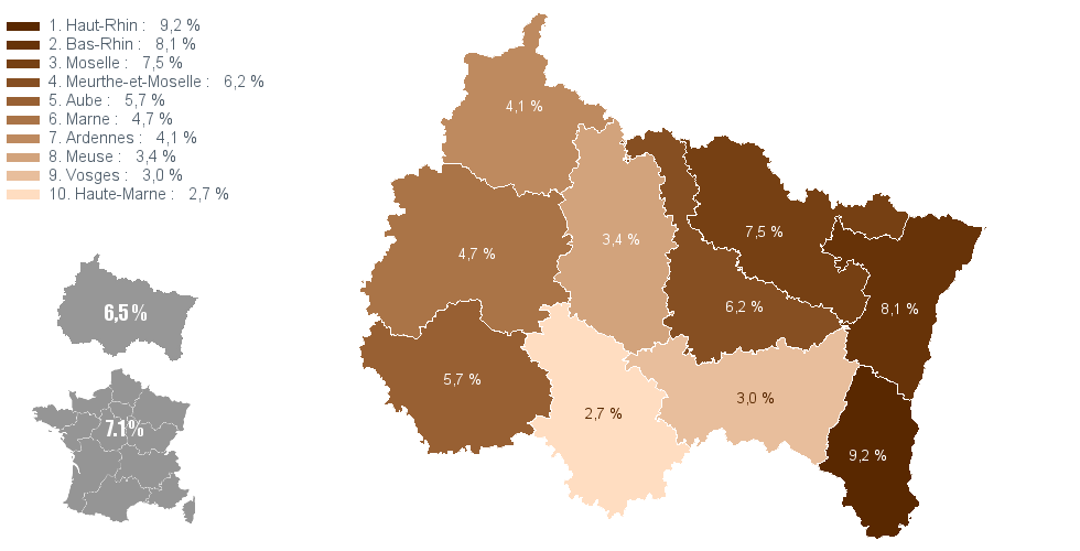 Carte choroplthe de ChoroVAr