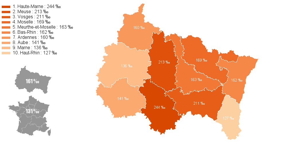 Carte choroplthe de ChoroVAr