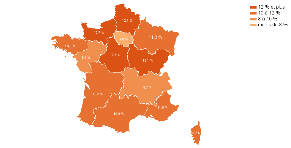 Carte choroplthe de chorovarb