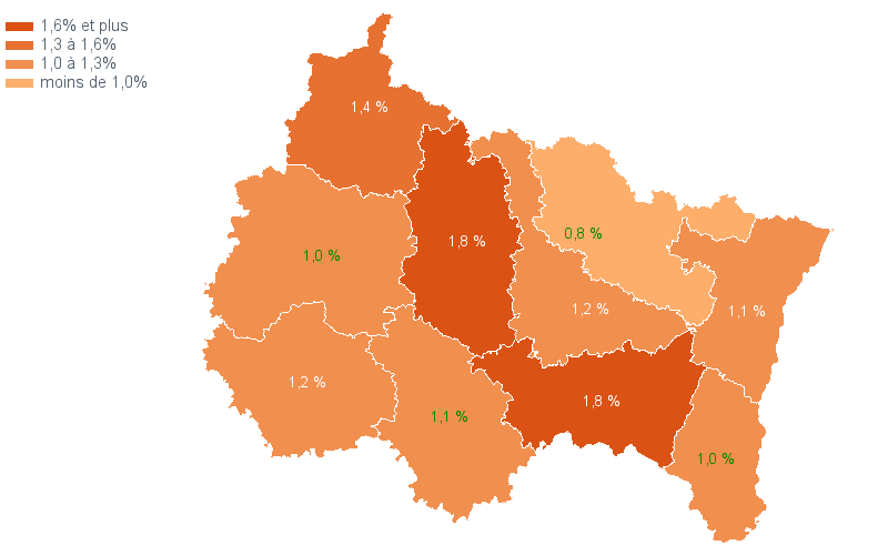 Carte choroplthe de chorovarb