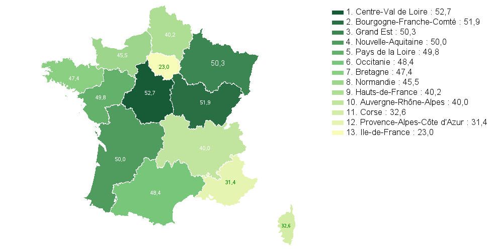 Carte choroplthe de ChoroVar