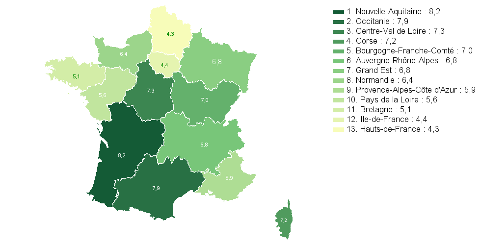 Carte choroplthe de ChoroVar