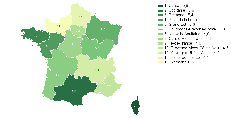 Carte choroplthe de ChoroVar