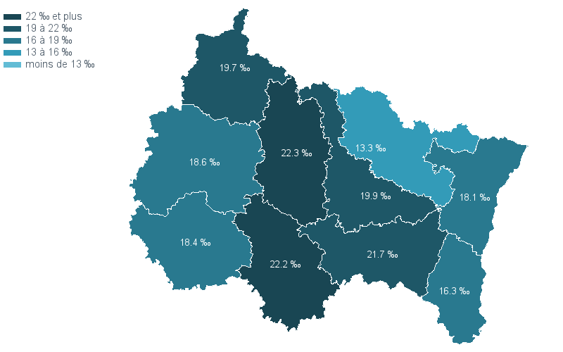 Carte choroplthe de chorovarb